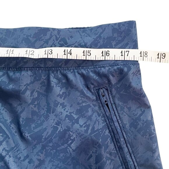 Orvis Women's Size L Blue Pull-on Travel Skort Shattered Glass Embossed Print - Picture 7 of 9